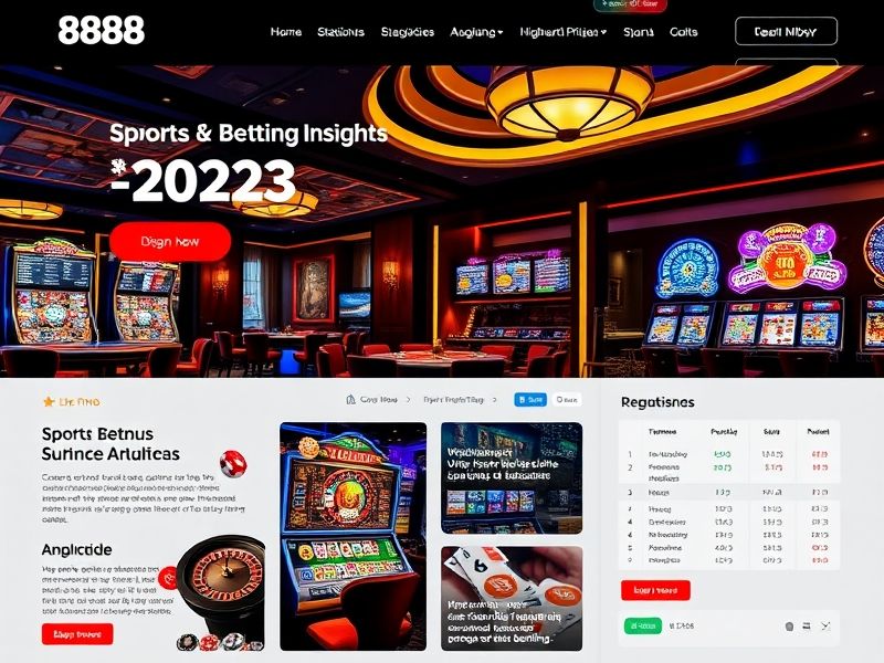 Your authoritative guide to online gambling with 8888.com. Discover expert-reviewed strategies, game insights, and trusted promotions tailored for 2023's most popular betting platform.
